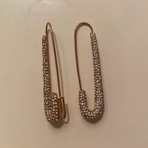 BaubleBar safety pin earrings